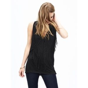 Banana Republic Rosegold Fringe Tunic